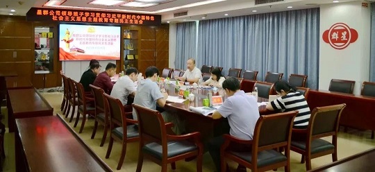 星群公司召開(kāi)學(xué)習(xí)貫徹習(xí)近平新時(shí)代中國(guó)特色社會(huì)主義思想主題教育專(zhuān)題民主生活會(huì)