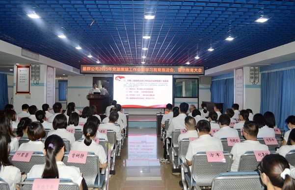 星群公司召開2025年黨建廉建工作會暨學(xué)習(xí)教育推進會、警示教育大會